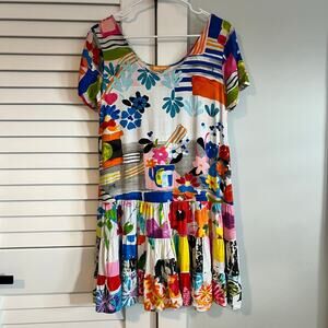 Jams World - Hattie Dress - Multi Colored Floral - Women’s Size S